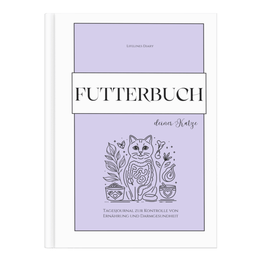 Lila Cover mit einer Katze