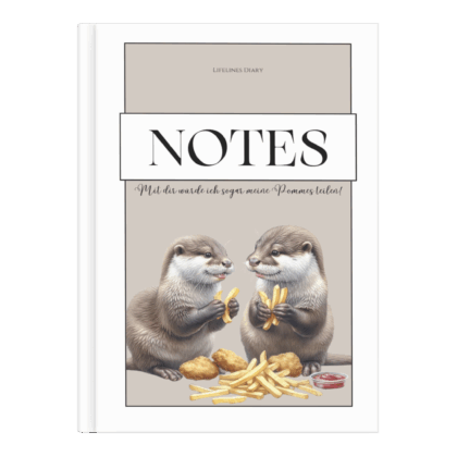 Otter Notizbuch - mit dir würde ich sogar meine Pommes teilen