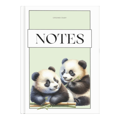 Panda Notizbuch / Geschenk für Panda-Liebhaber / Panda Geschenke