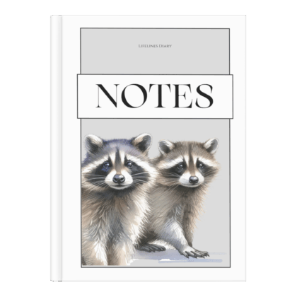 Notizbuch Waschbären / Notizbuch mit Waschbären / Geschenk für Waschbär-Fans