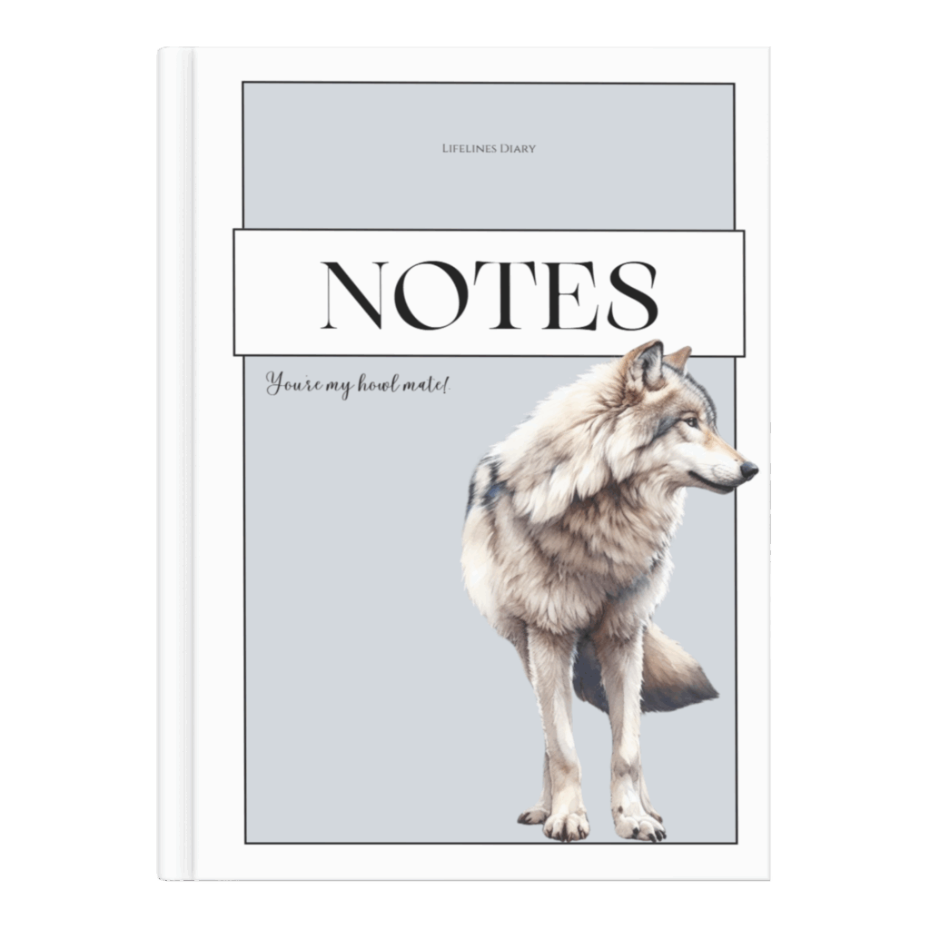 Wolf Notizbuch - Notizbuch für Paare