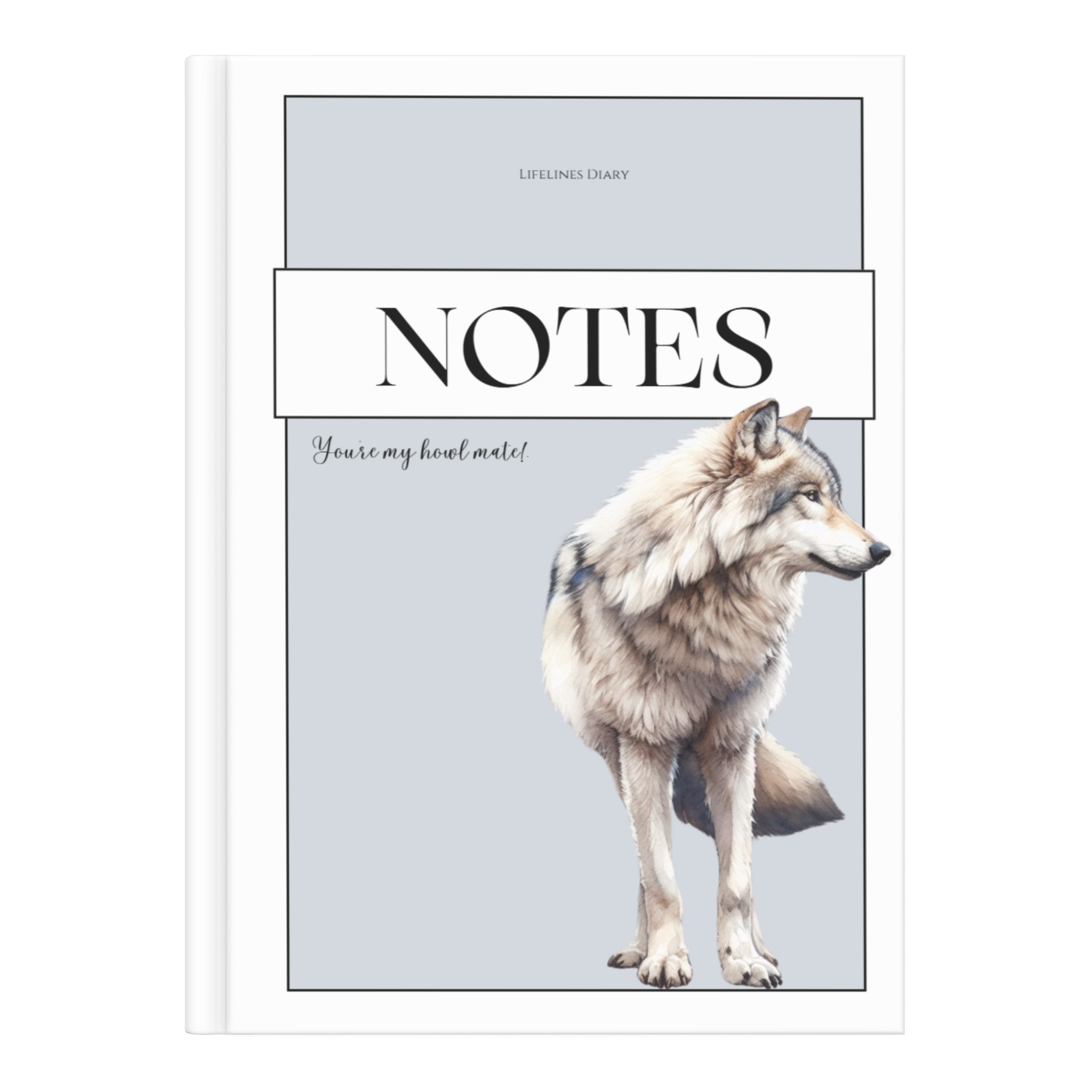 Wolf Notizbuch - Notizbuch für Paare