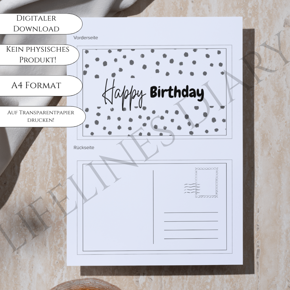 Bundle Schüttelkarte "Happy Birthday" – Bild 6