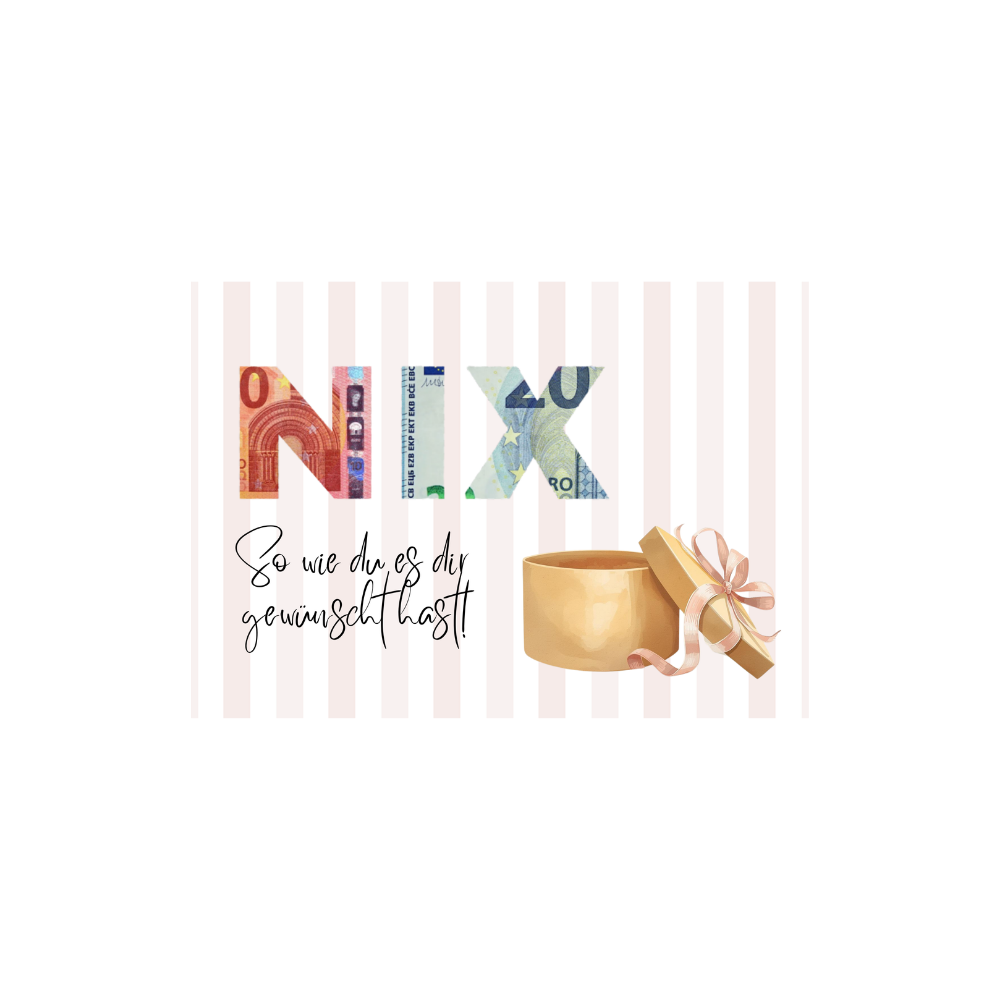 Geldgeschenk NIX