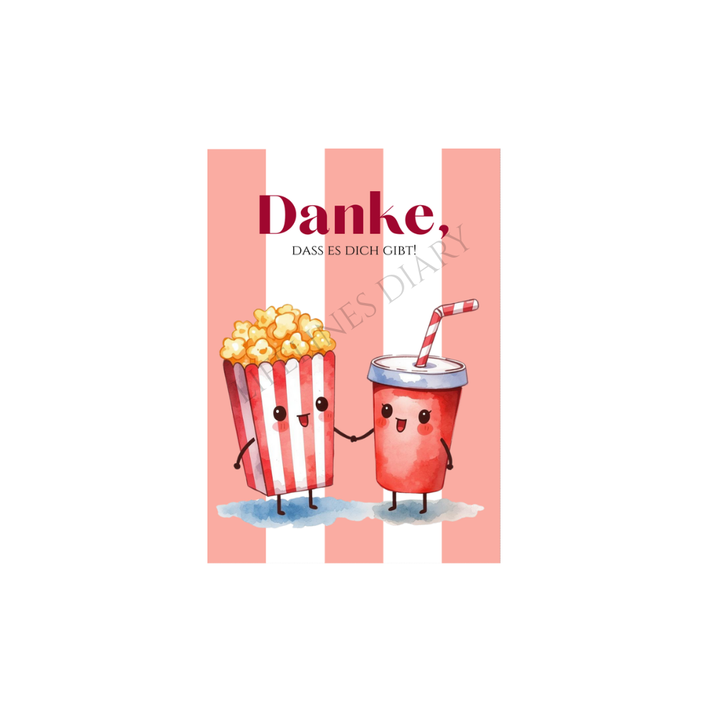 Karte "Danke, dass es dich gibt!"