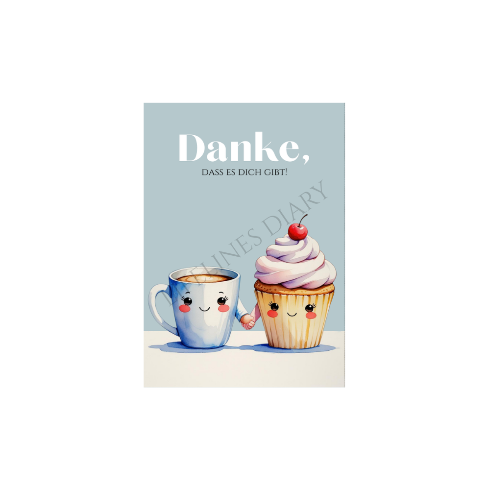Karte "Danke, dass es dich gibt!"