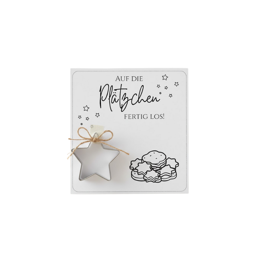 Plätzchen backen, Mitbringsel. Geschenk zu Weihnachten
