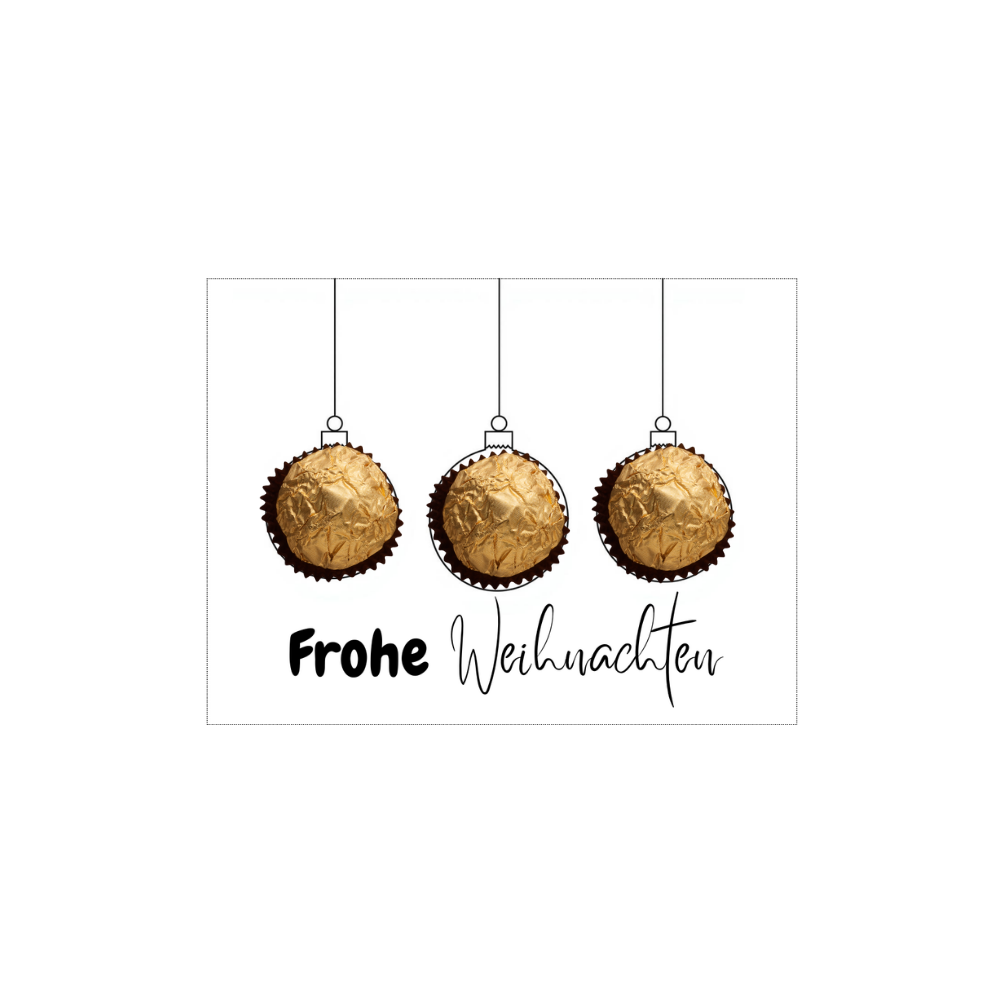 Weihnachtskarte "Frohe Weihnachten"