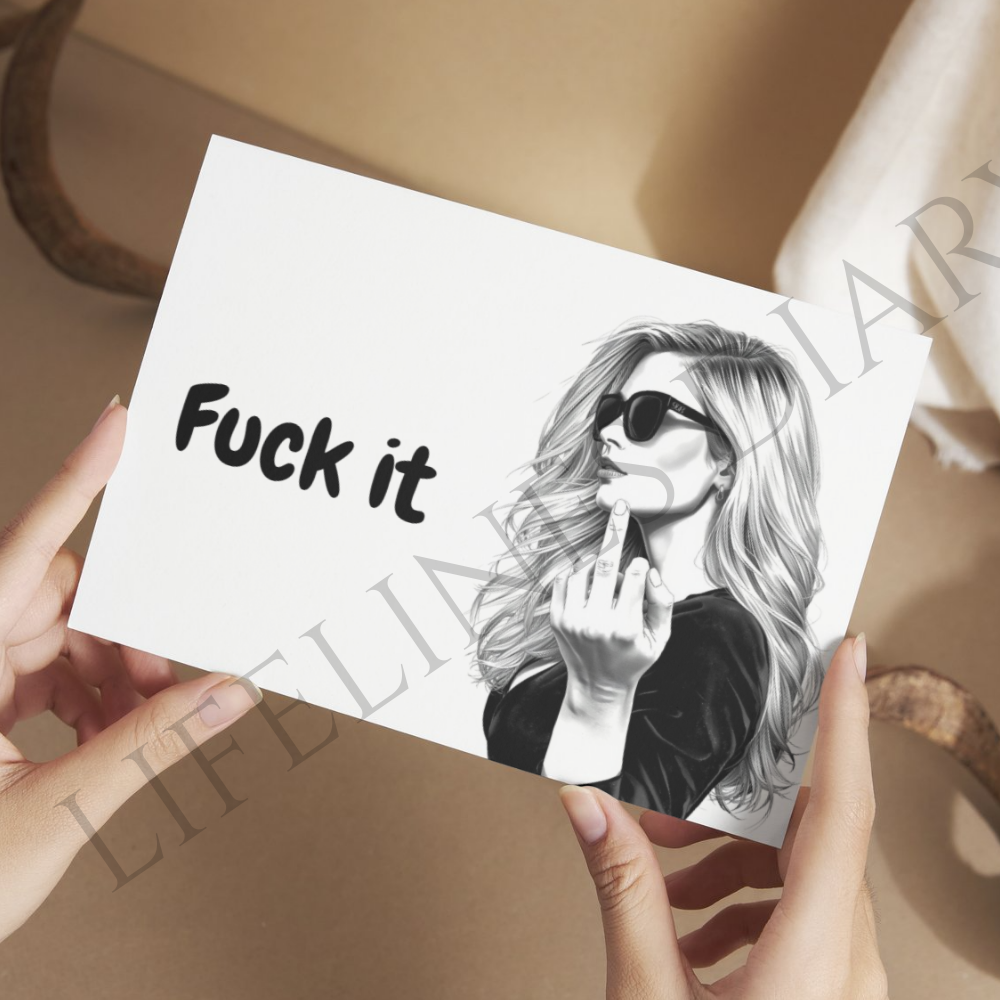 Fuck it Klappkarte – Bild 3