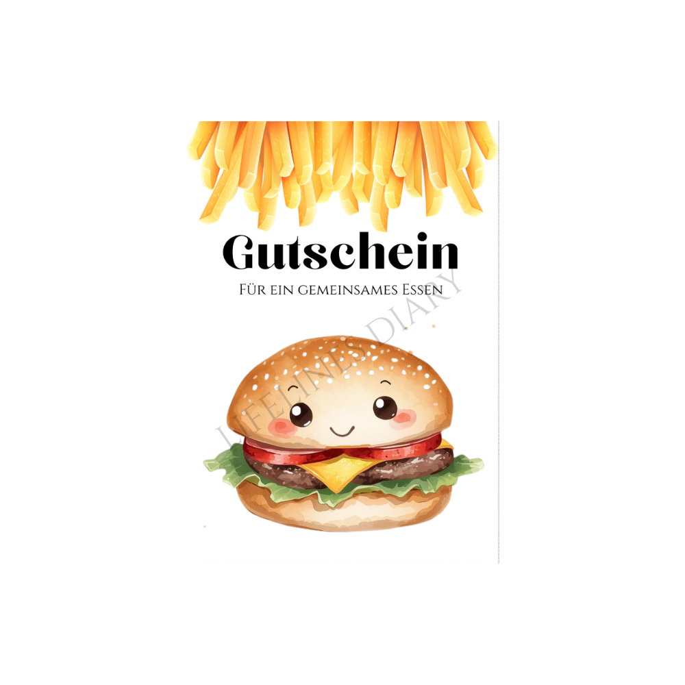Gutschein Gemeinsames Essen