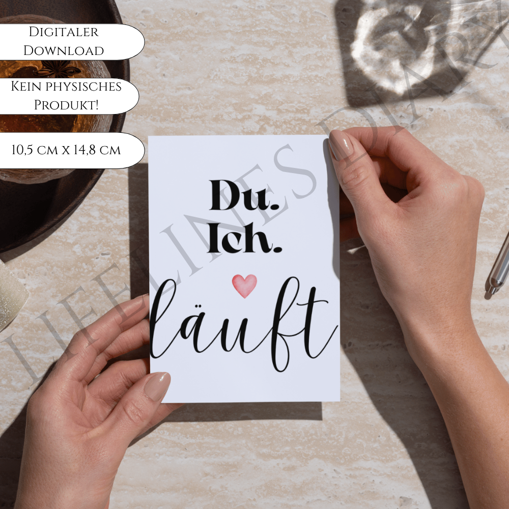 Karte „Du. Ich. Läuft" – Bild 2