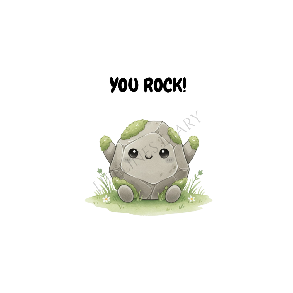 Karte „You rock"