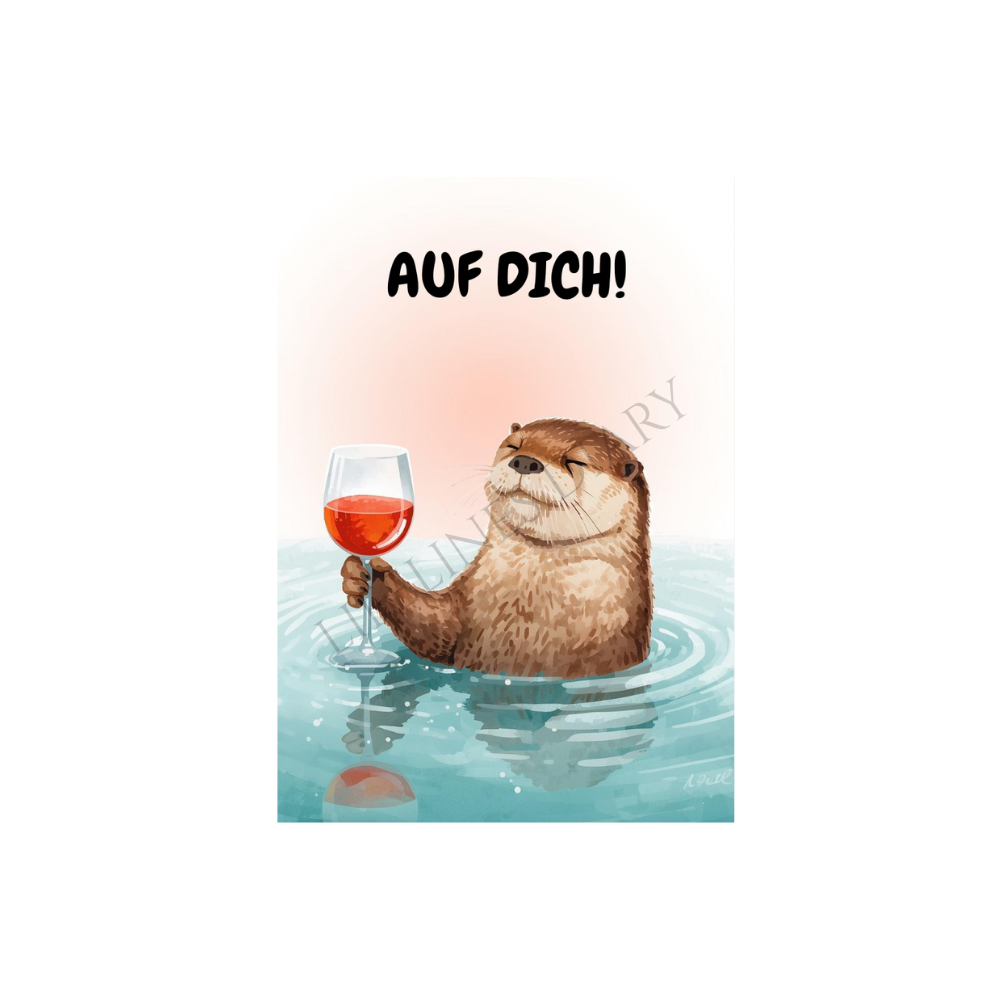 Karte „Auf dich"