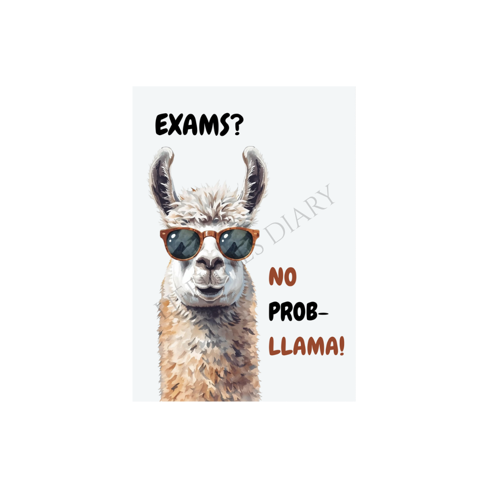 Karte „Exams? No Prob-LLama“