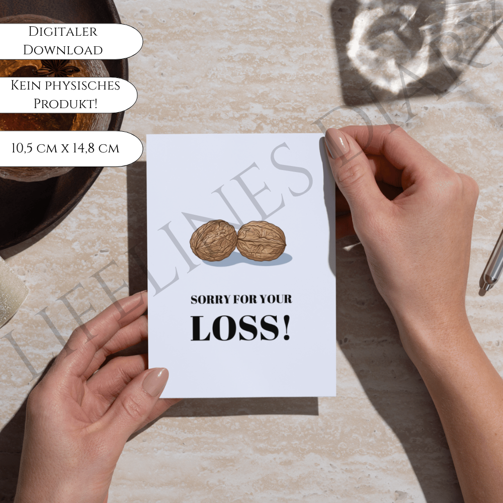 Karte „Sorry for your loss!“ – Bild 2