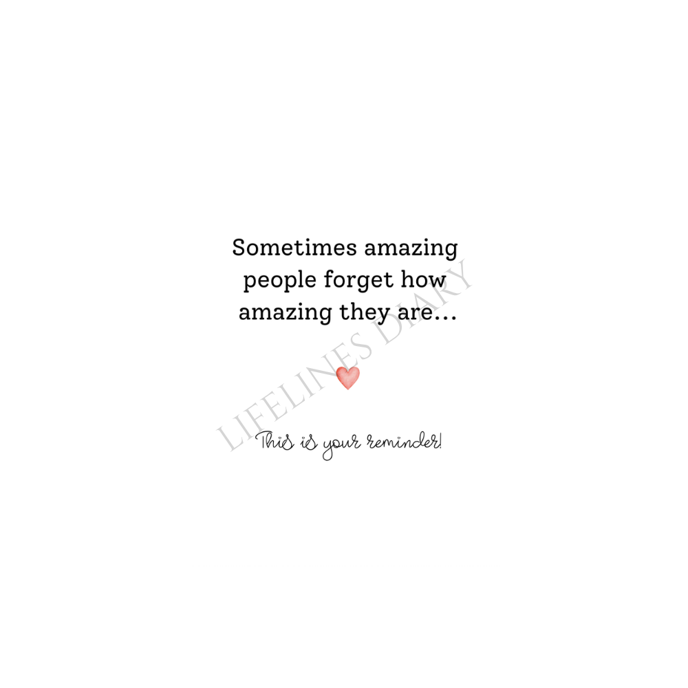 Karte „Reminder - You're amazing"