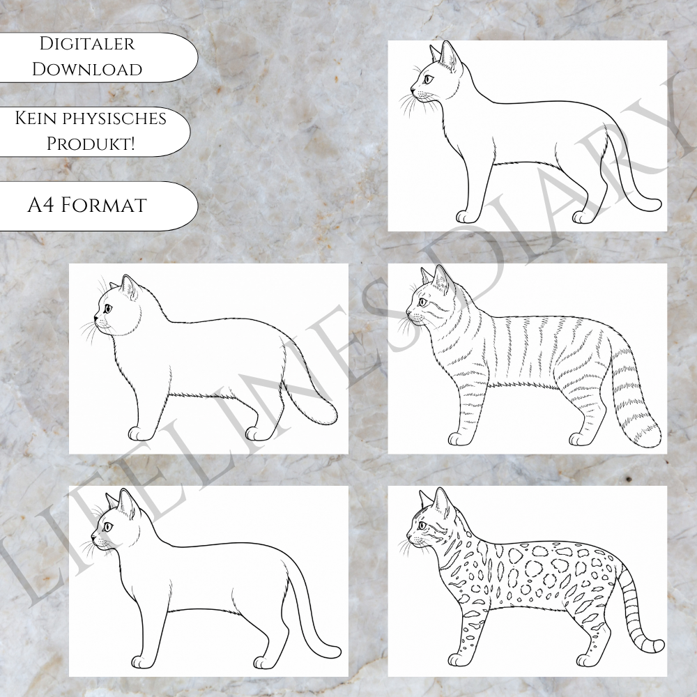 Katzen Bastelvorlagen – Bild 4