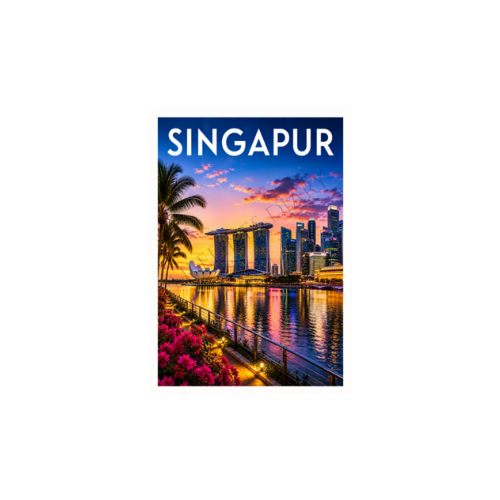 Postkarte Singapur