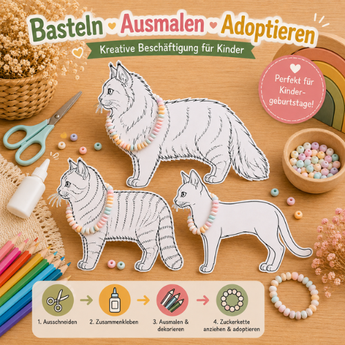 Katzen Bastelvorlagen