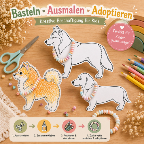 Hunde Bastelvorlagen