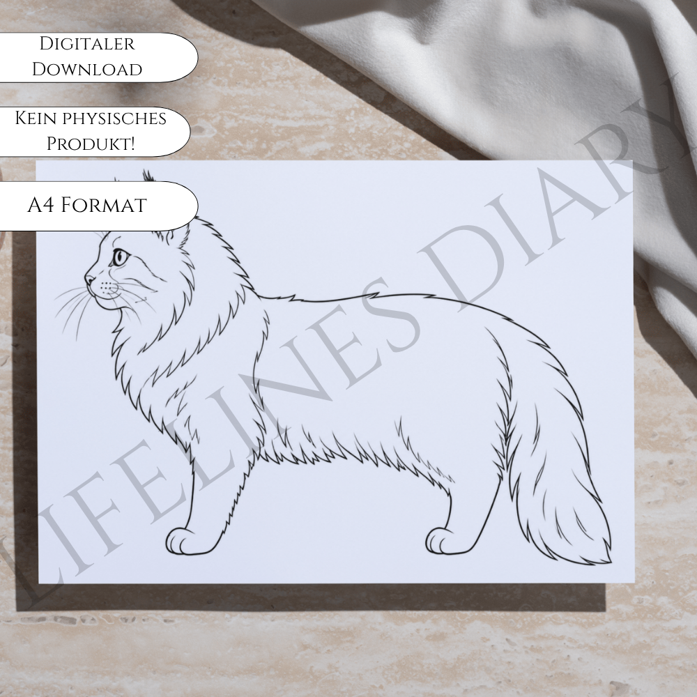 Katzen Bastelvorlagen – Bild 3
