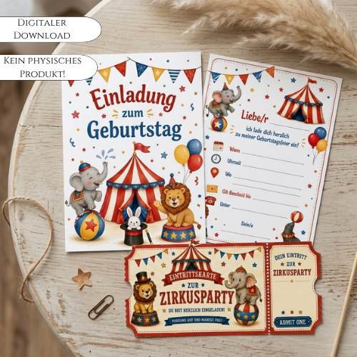 Zirkus Geburtstag Bundle – Bild 2