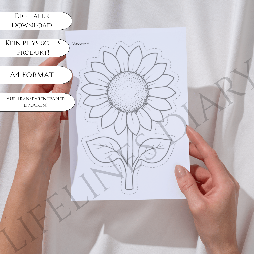 Schüttelkarte Sonnenblume – Bild 4