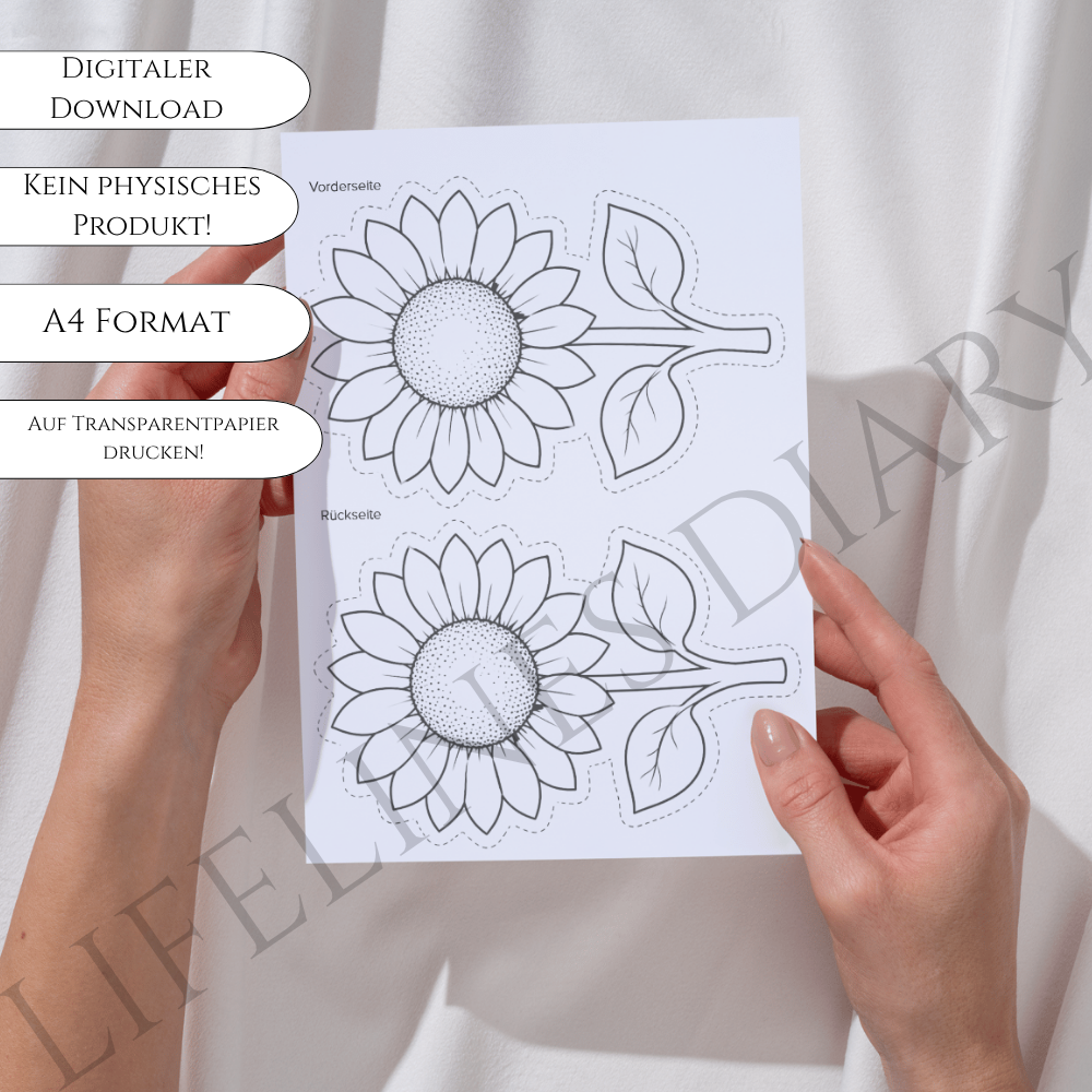 Schüttelkarte Sonnenblume – Bild 3