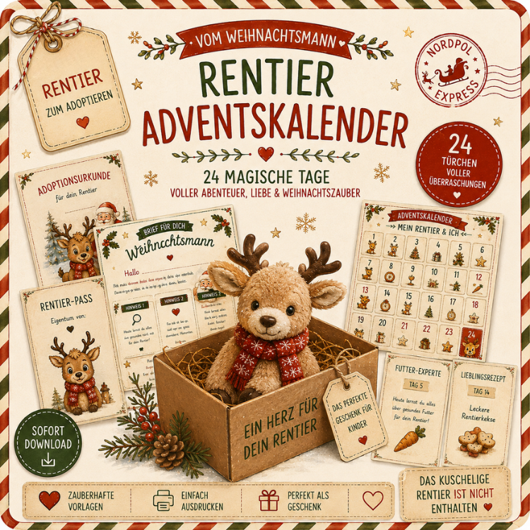 Rentier Adventskalender